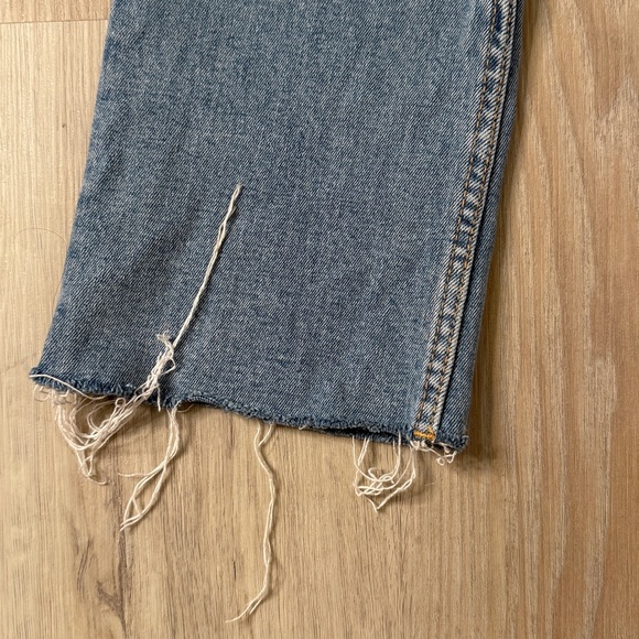 Zara Light Blue Straight Leg Ankle Crop Jeans Size 2 NWOT - Picture 4 of 6